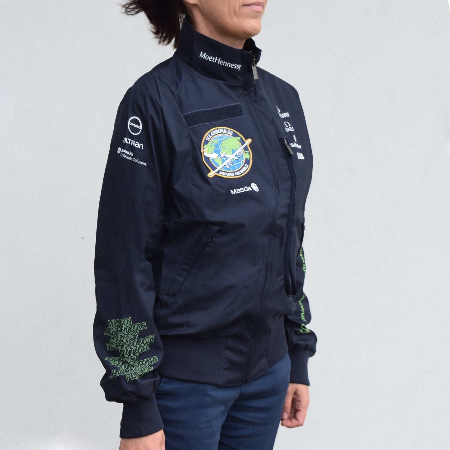 Solar Impulse Round the World Blue Lightweight Pilot Jacket - Woman