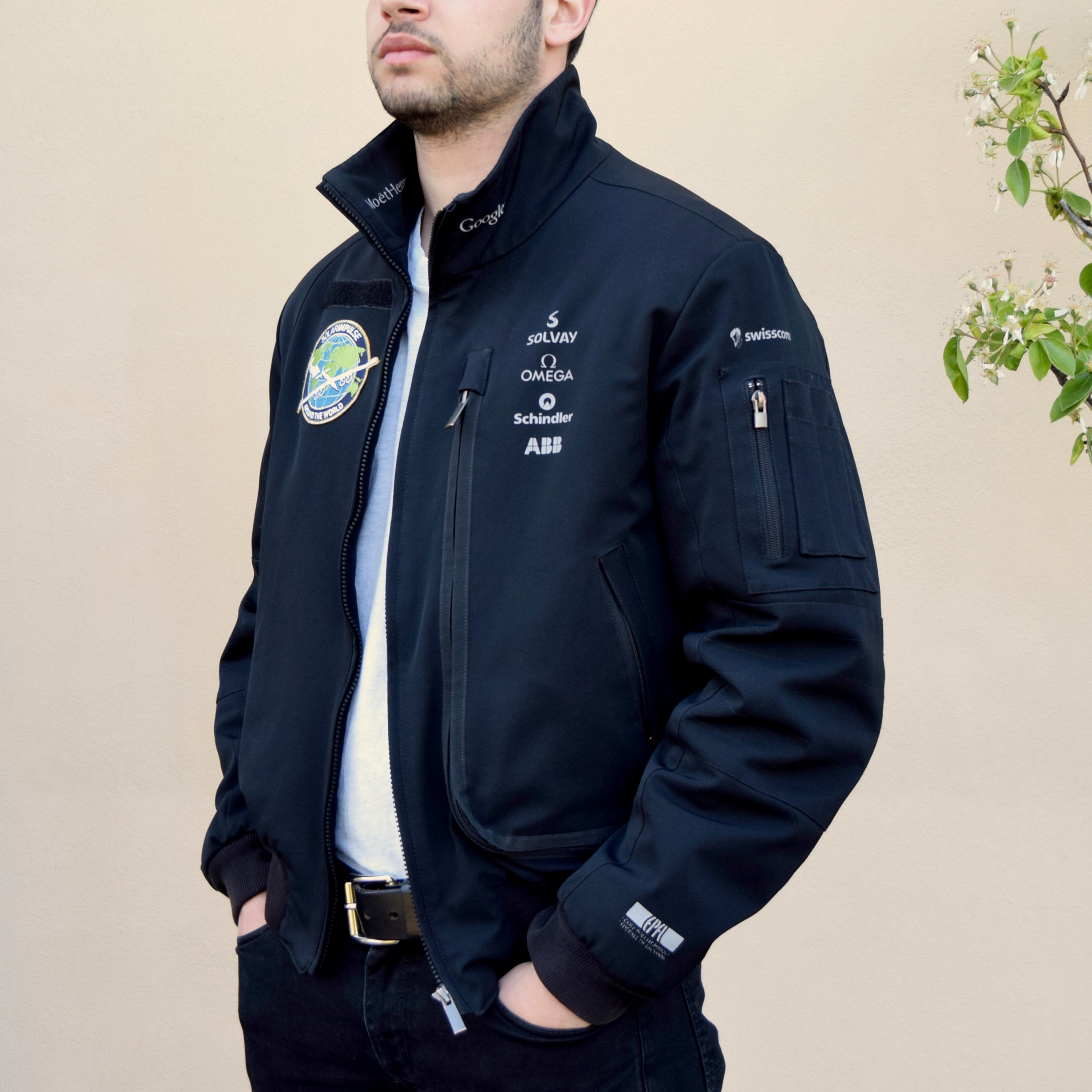 Black shop pilot jacket